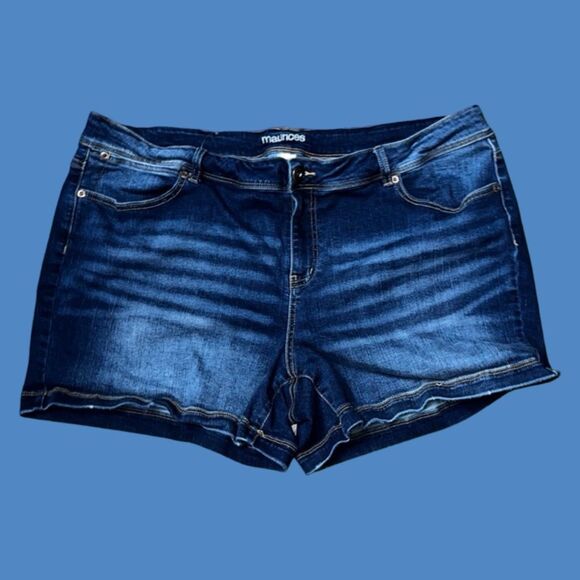 Plus Size Maurices High Waist Denim Shorts Size 24 Waist 44” #23 - Picture 4 of 4